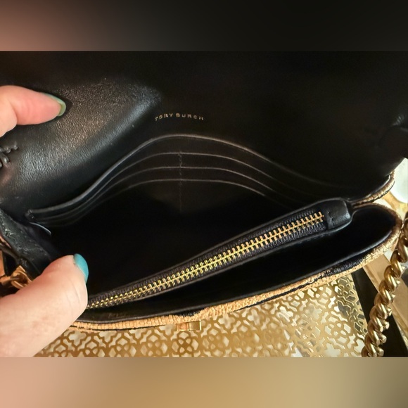 Tory burch Kira straw chain wallet - Picture 8 of 10